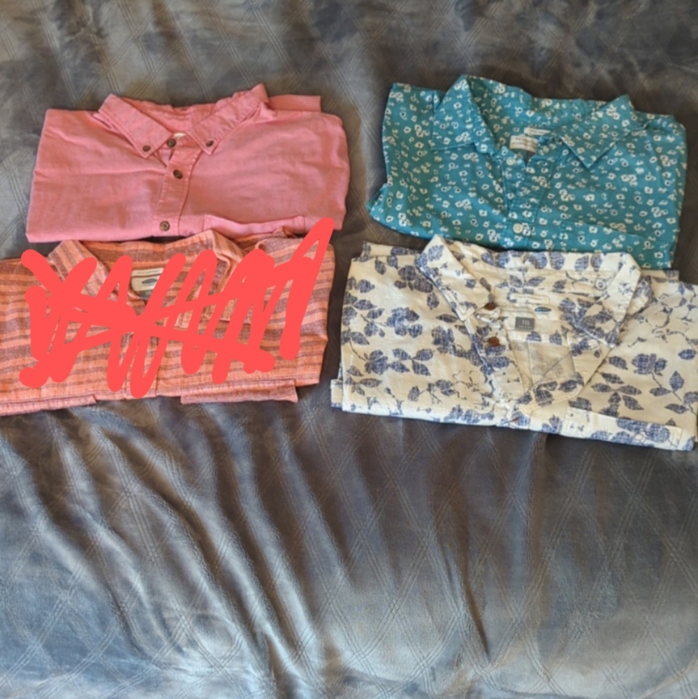 BUNDLE Old Navy 3 - XXL short sleeve button-up Hawaiian Shirts